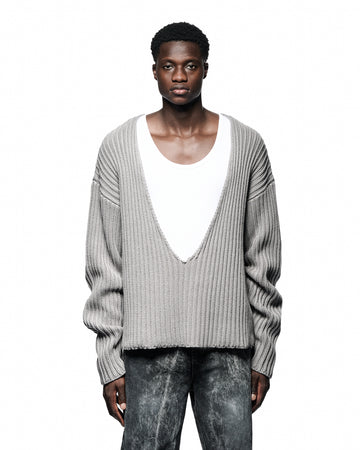 Knit V-Neck Sweater